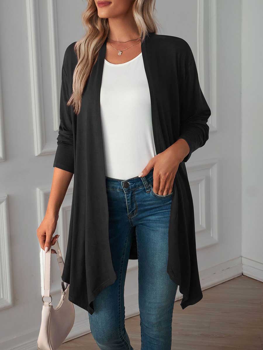 Lunimesd Long Sleeve Cardigan Jacket Long Top