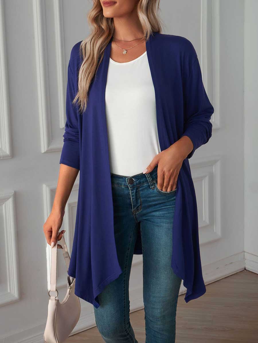 Lunimesd Long Sleeve Cardigan Jacket Long Top