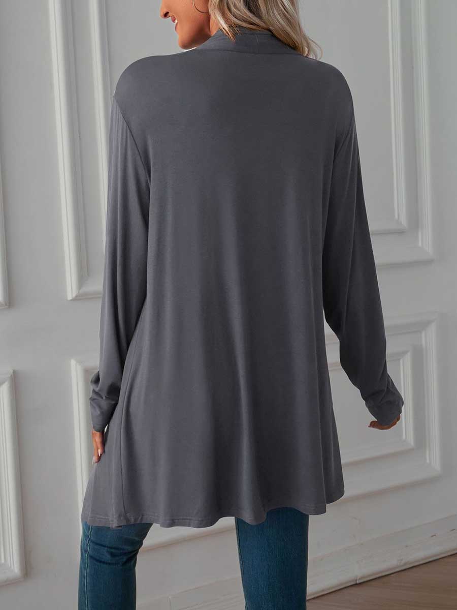 Lunimesd Long Sleeve Cardigan Jacket Long Top