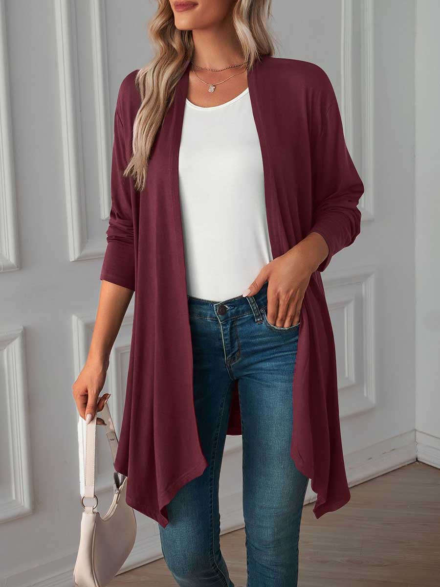 Lunimesd Long Sleeve Cardigan Jacket Long Top