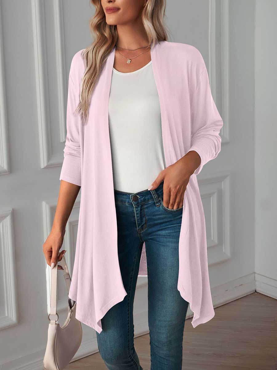 Lunimesd Long Sleeve Cardigan Jacket Long Top