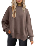 Lunimesd Crew Neck Batwing Long Sleeve Sweater