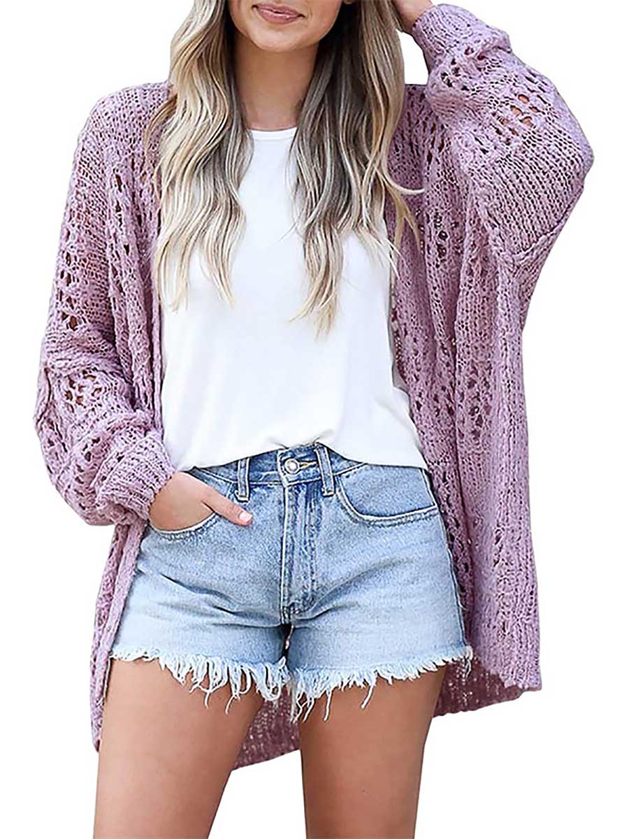 Lunimesd Loose Sweater Cutout Knit
