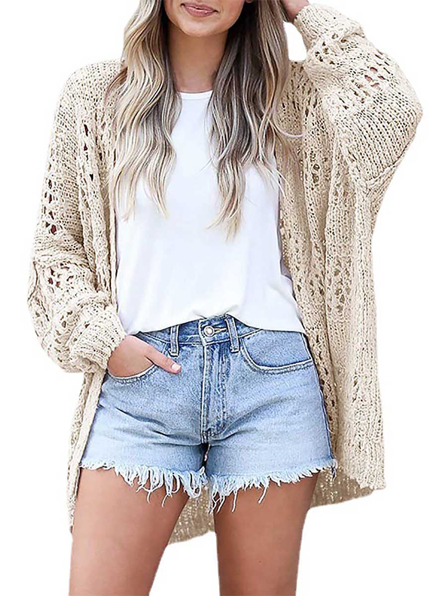 Lunimesd Loose Sweater Cutout Knit