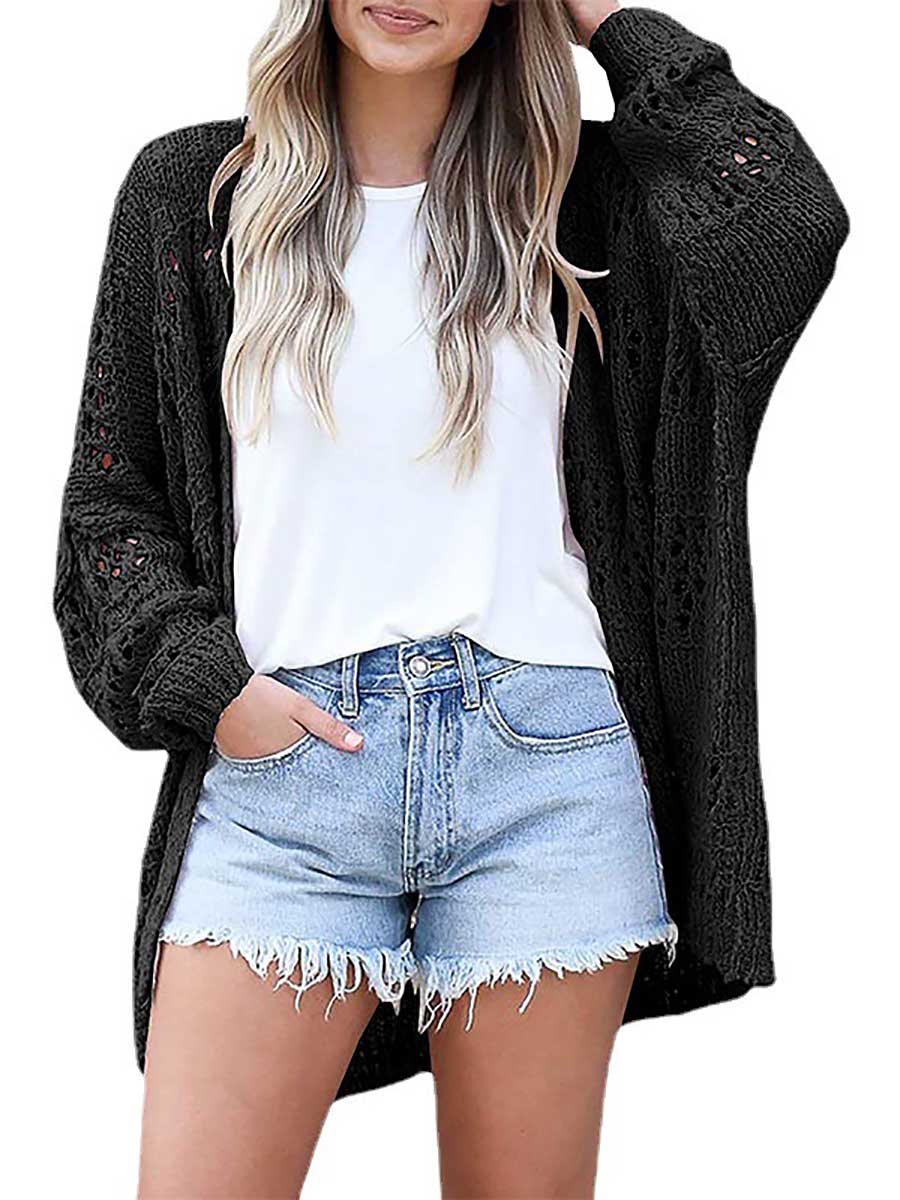 Lunimesd Loose Sweater Cutout Knit