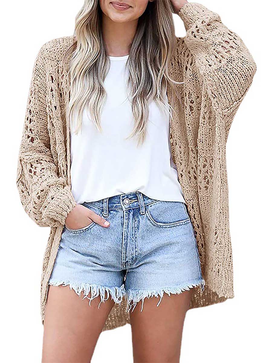 Lunimesd Loose Sweater Cutout Knit