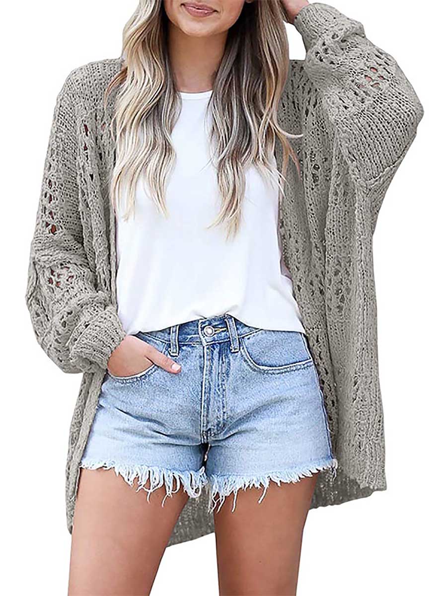 Lunimesd Loose Sweater Cutout Knit