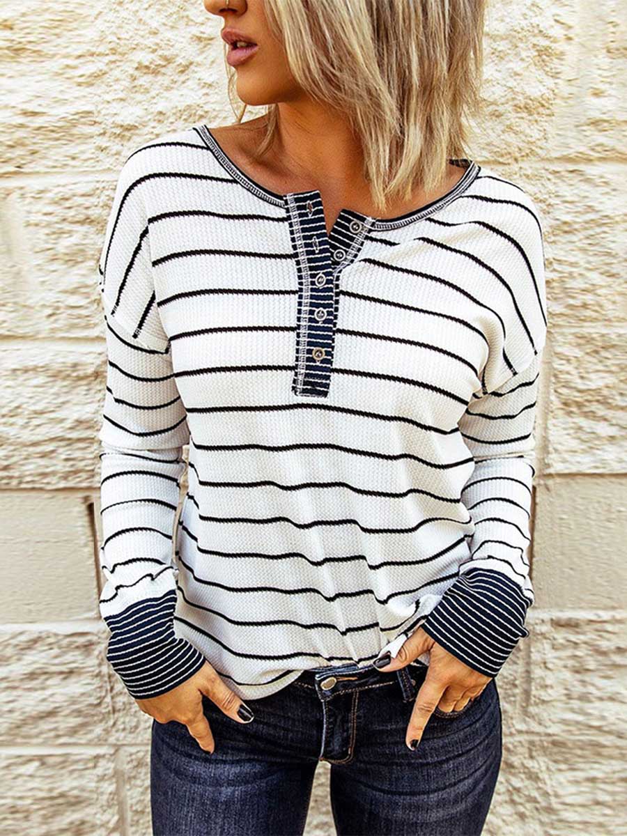 Bottom Shirt Round Neck Loose Tops