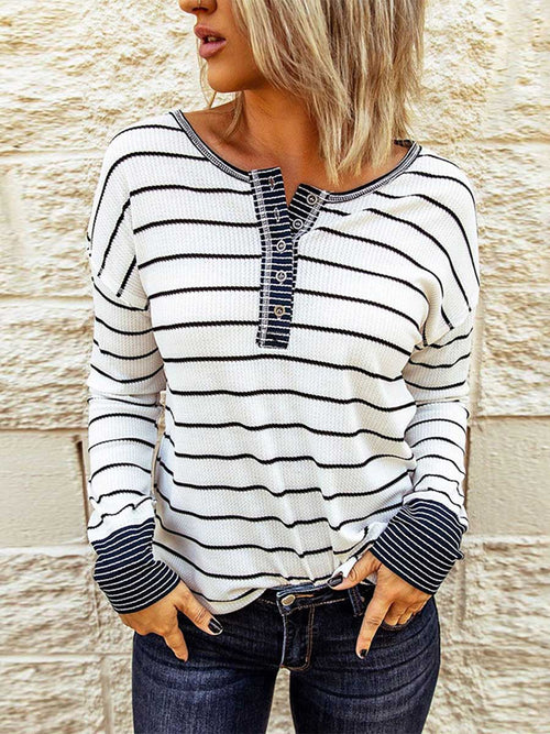 Bottom Shirt Round Neck Loose Tops