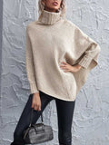 Lunimesd Drop Shoulder Irregular Knit Sweater Jacket