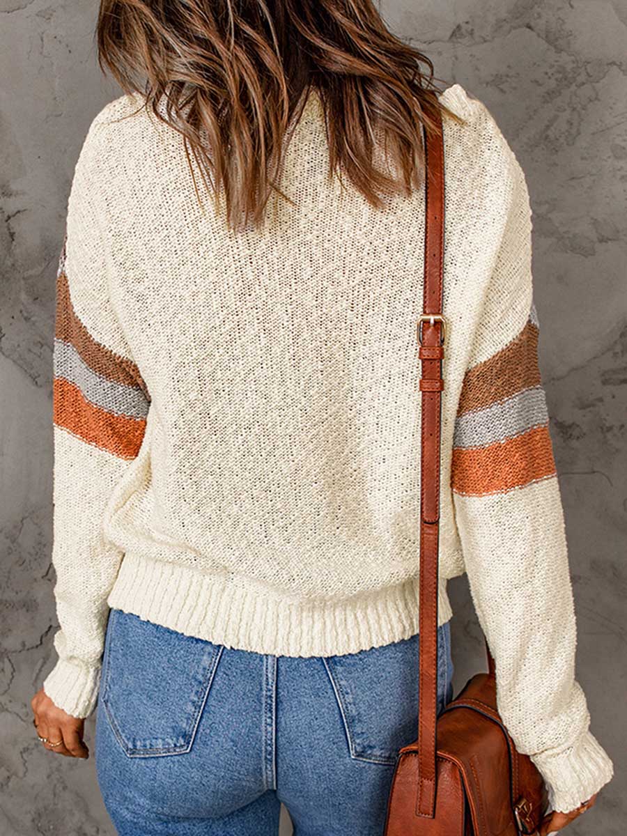 Lunimesd Pullover Sweater Round Neck Long Sleeve Sweater