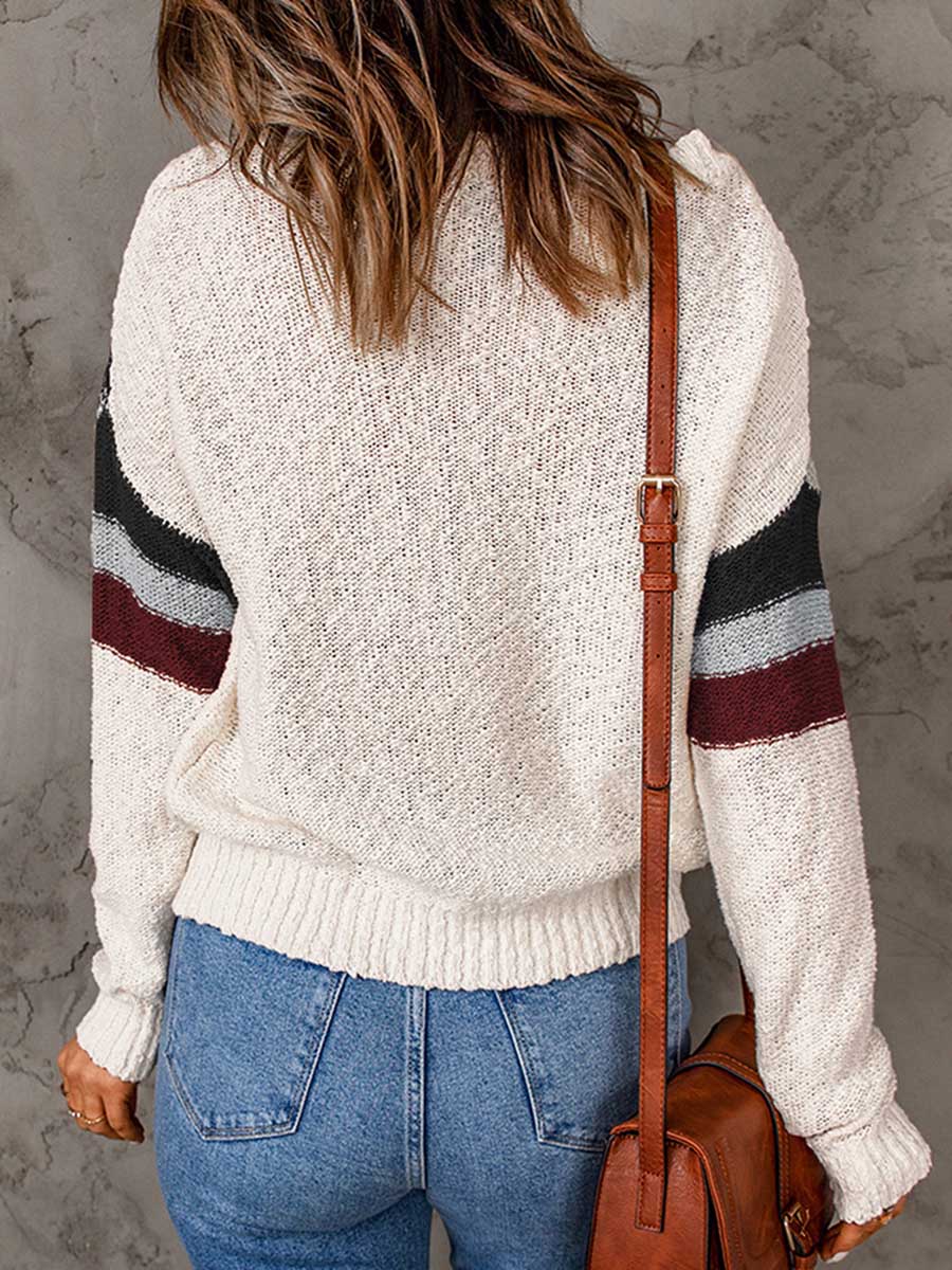 Lunimesd Pullover Sweater Round Neck Long Sleeve Sweater