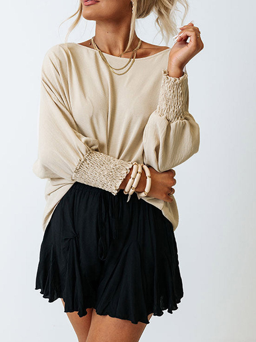 Lunimesd Loose Fitting Mid Sleeve Top
