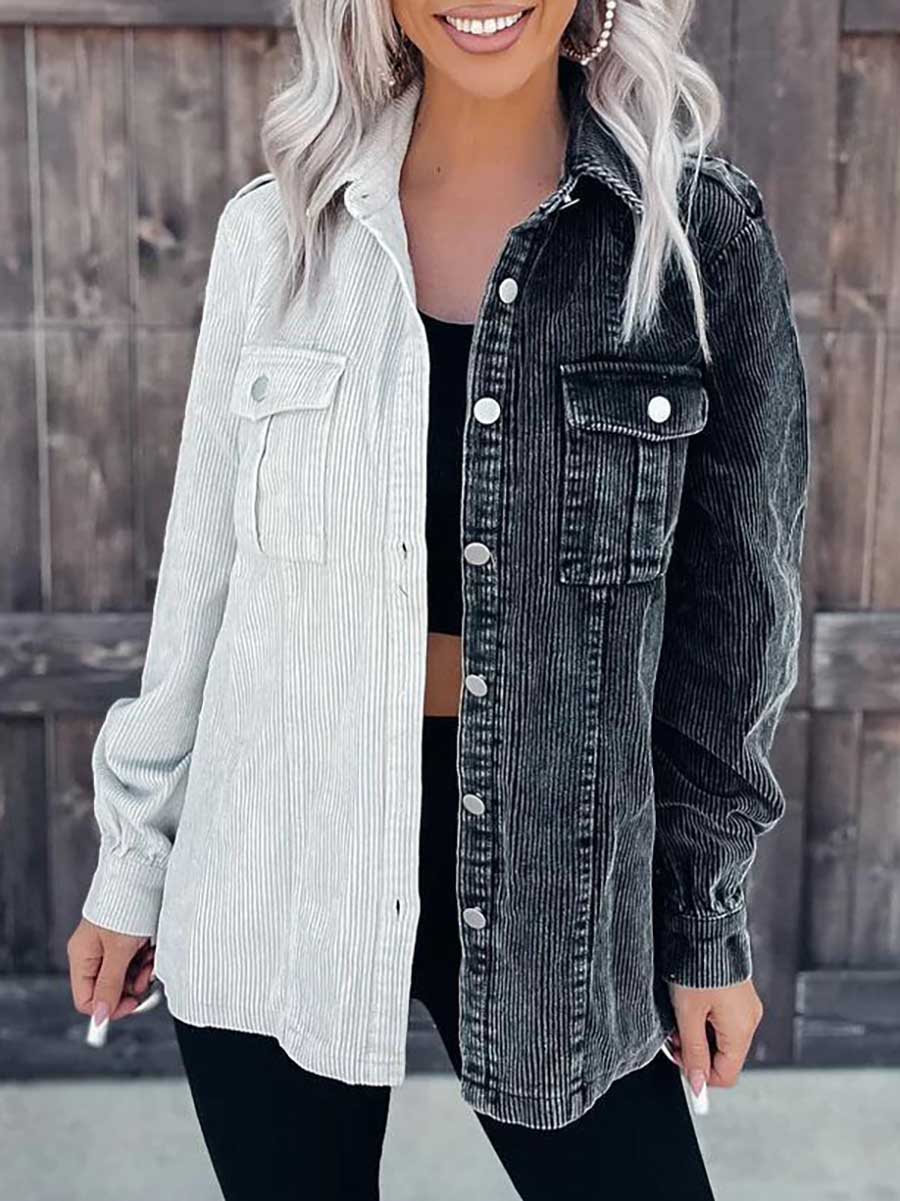 Lunimesd Corduroy Button Shacket