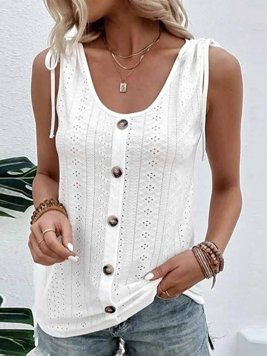 Lunimesd Solid Scoop Neck Tank
