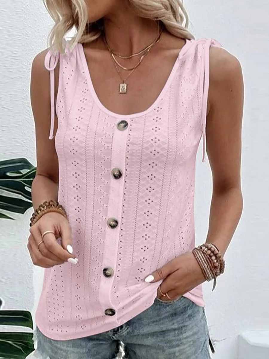 Lunimesd Solid Scoop Neck Tank