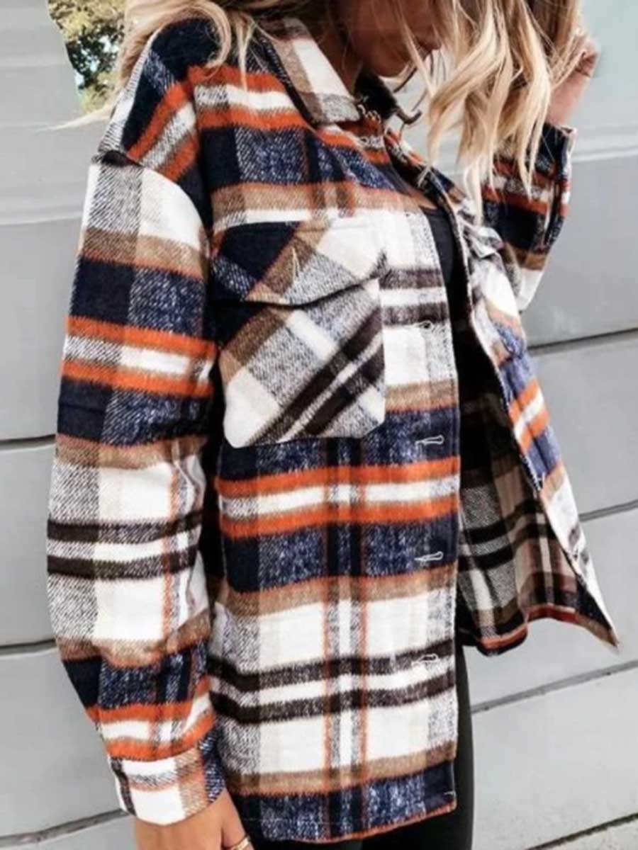 Pumpkin Patches Plaid Jacket(warm)