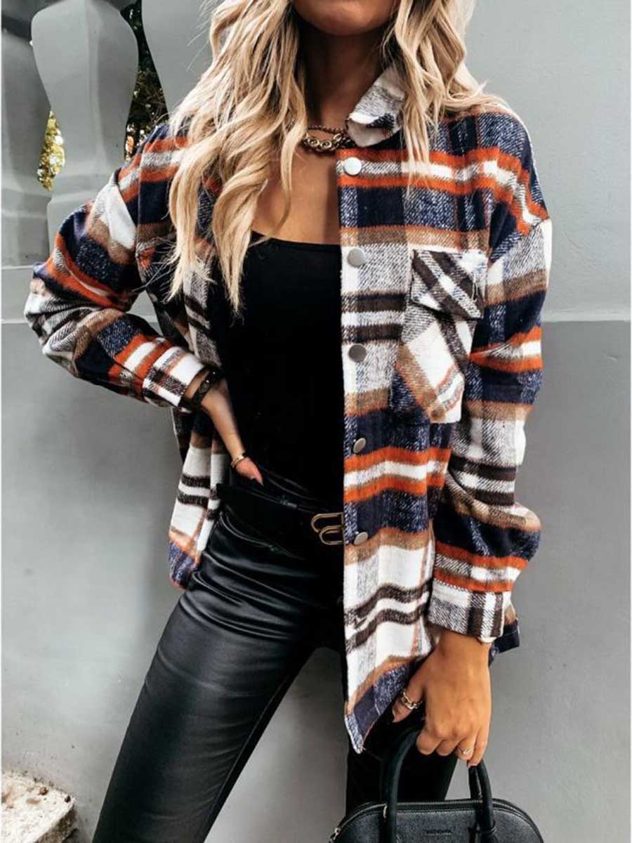 Pumpkin Patches Plaid Jacket(warm)