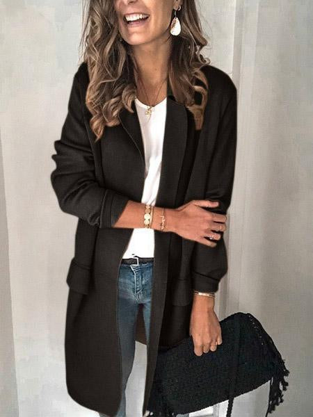 Lunimesd Long Sleeve Casual Blazer Coat