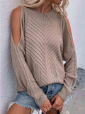 Lunimesd Off-shoulder Knit Sweater
