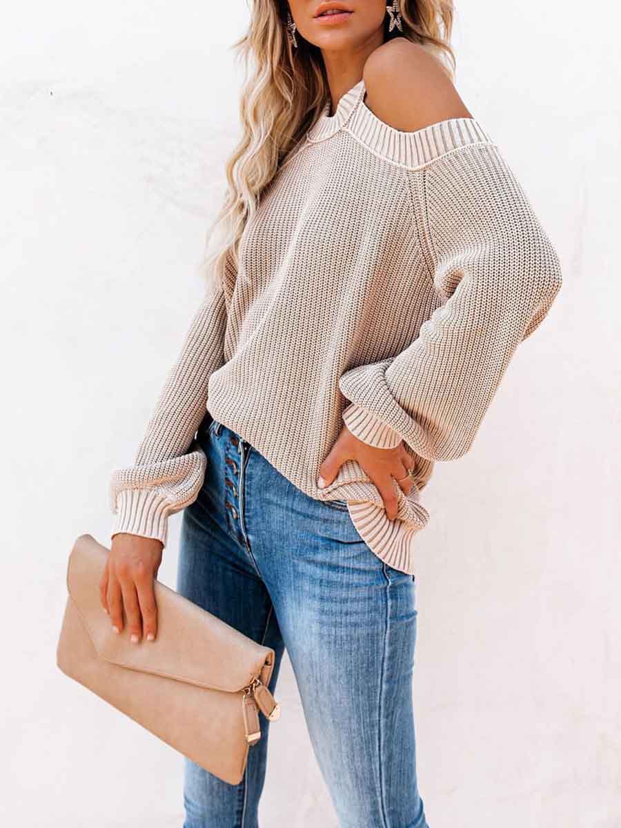 Lunimesd Fashion Off-shoulder Sweater