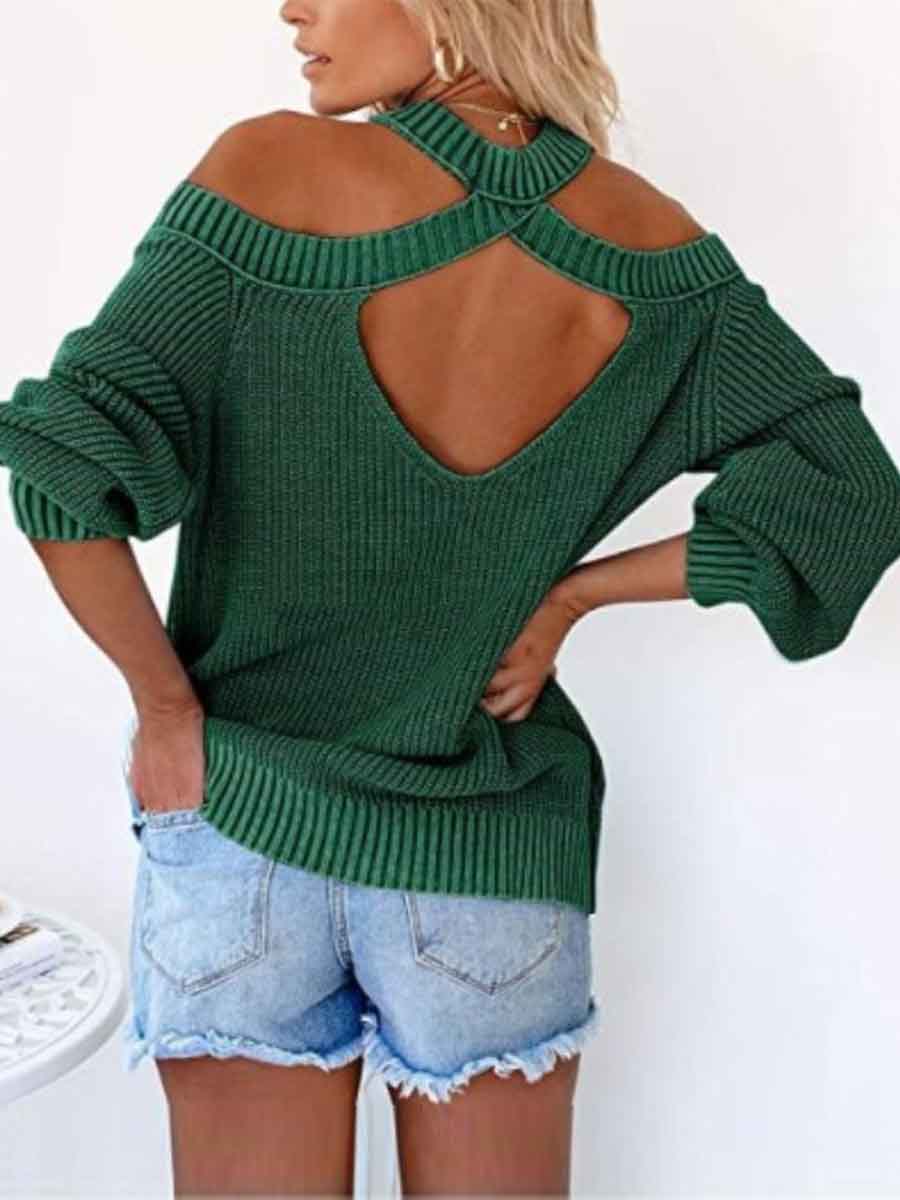 Lunimesd Fashion Off-shoulder Sweater
