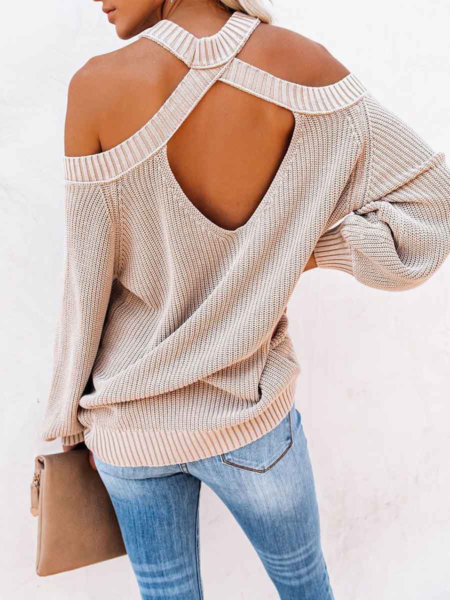 Lunimesd Fashion Off-shoulder Sweater