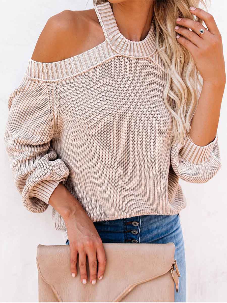 Lunimesd Fashion Off-shoulder Sweater