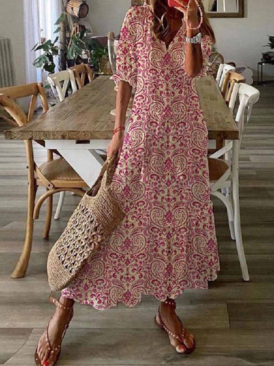 Lunimesd Sweet Print Dress