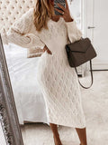 Lunimesd Sexy Bag Hip Sweater Dress