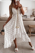 Lunimesd Crochet Fringe Lace Dress