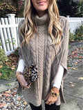 Lunimesd High Neck Loose Knit Sweater