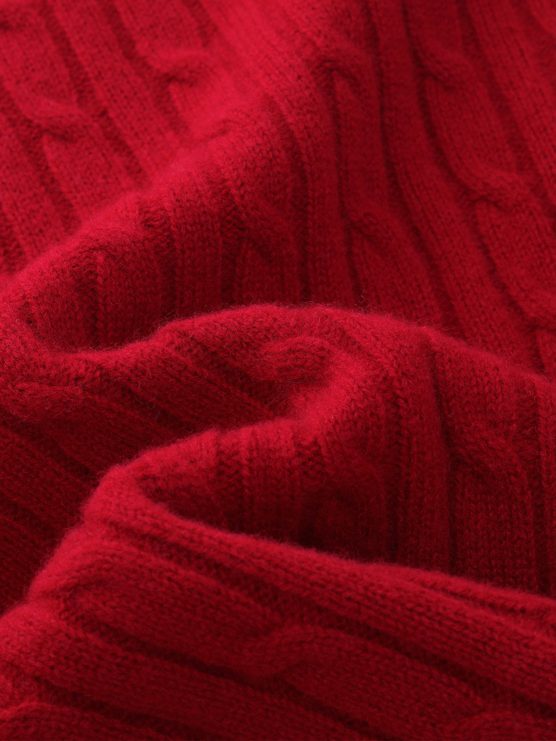 WOOL CABLE KNIT WOMEN SWEATER