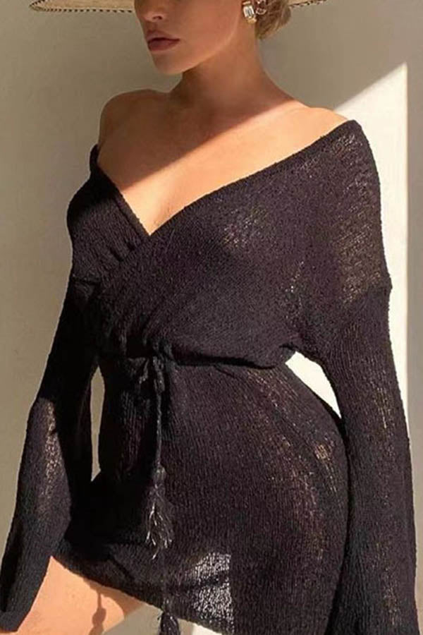 Lunimesd  The Sun Knit Cover-up Dress