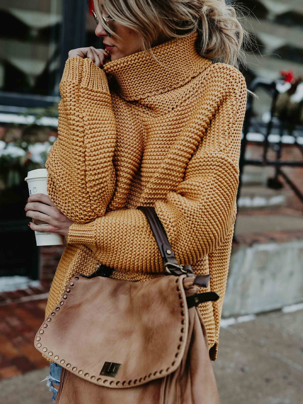 Lunimesd Loose Turtleneck Warm Sweater