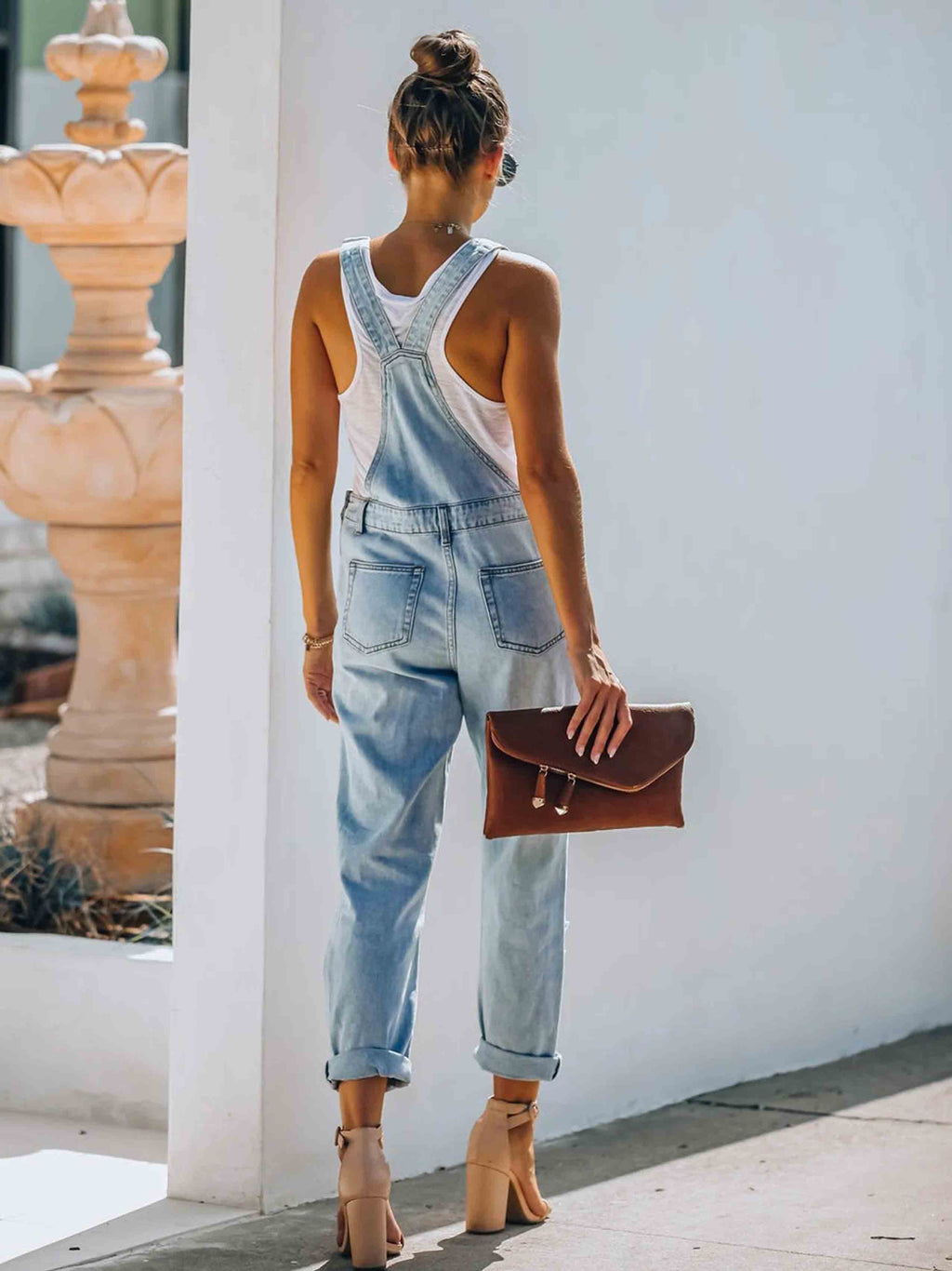Lunimesd Ripped Denim Jumpsuit