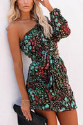 Lunimesd Fun In The Sun Floral One Shoulder Dress