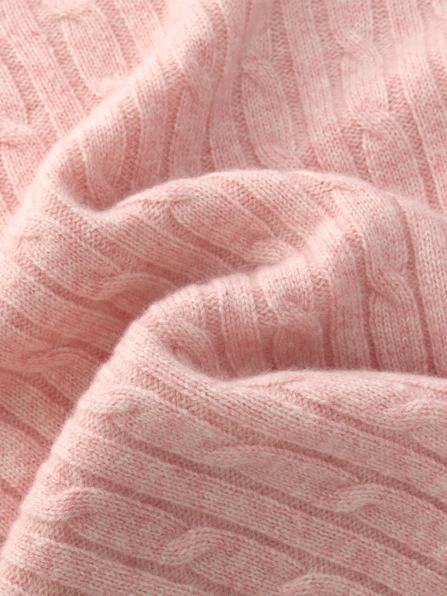 WOOL CABLE KNIT WOMEN SWEATER