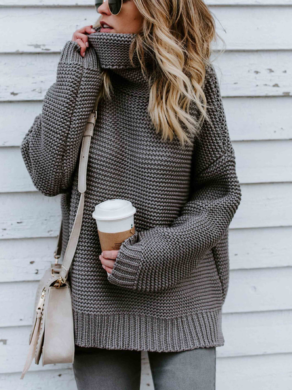 Lunimesd Loose Turtleneck Warm Sweater