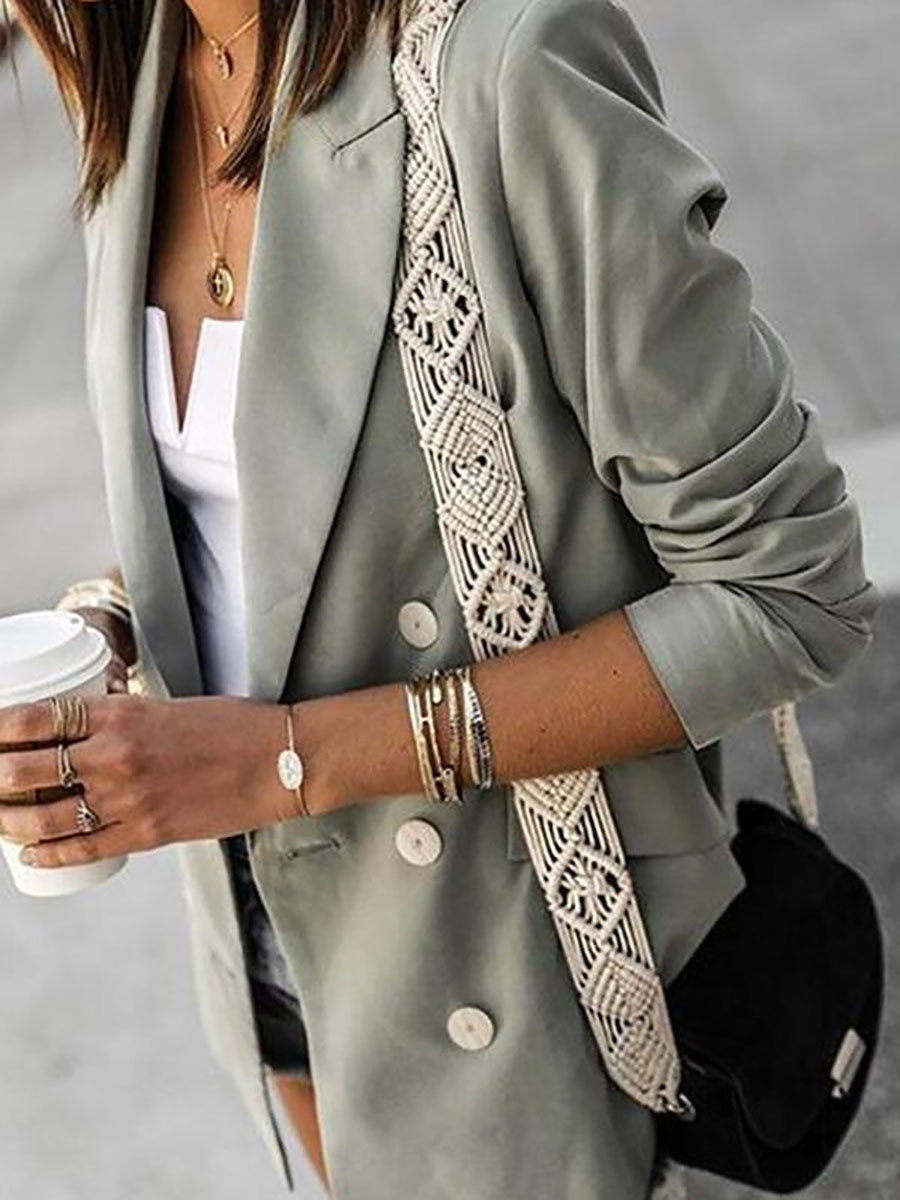 Lunimesd Gracie Business Casual Button Dowm Blazer