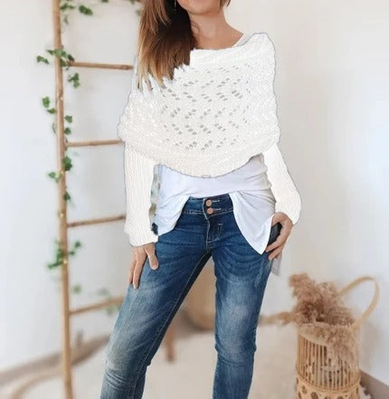 Knitted Cable Wrap, Shrugs For Women, Knitted Wrap