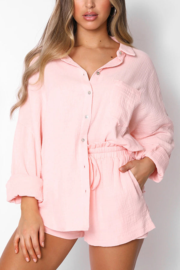 Lunimesd Great Trip Button Shorts Suit