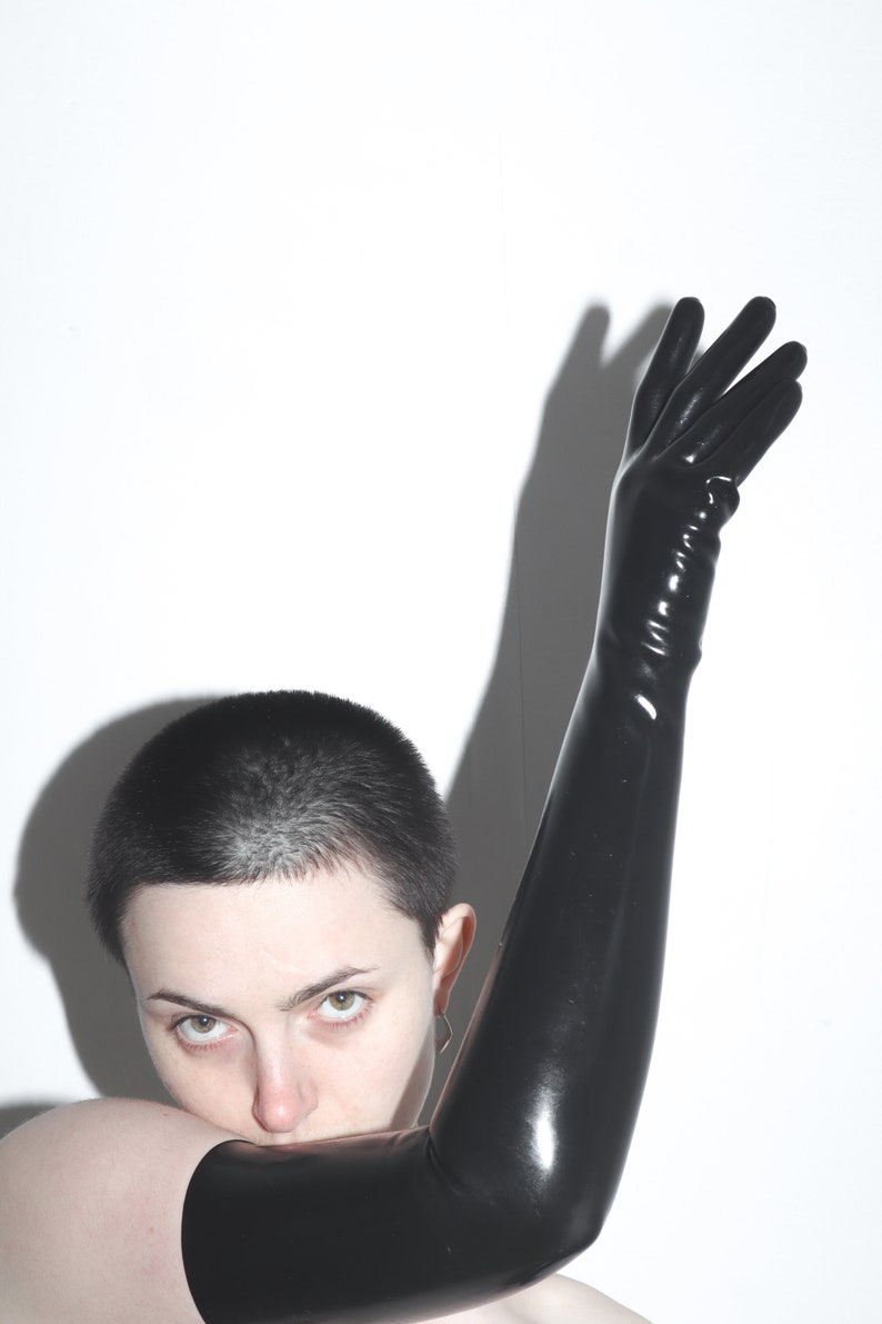 Latex Rubber Shoulder Length Opera Gloves