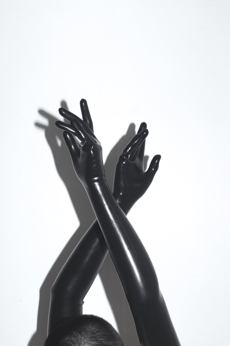 Latex Rubber Shoulder Length Opera Gloves