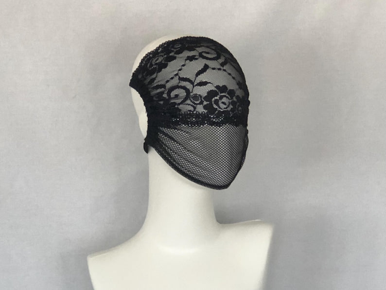 Lace Mesh See Through Face Cover Eye Cover in Multiple colors 61