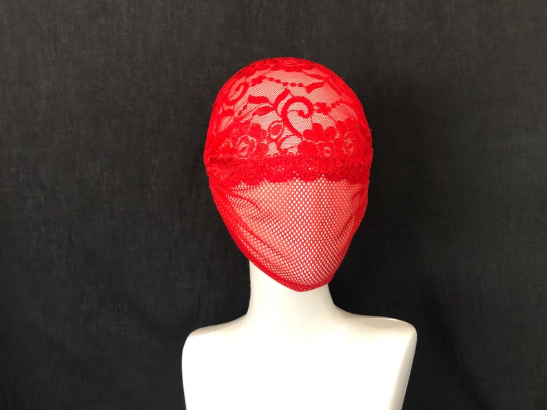 Lace Mesh See Through Face Cover Eye Cover in Multiple colors 61