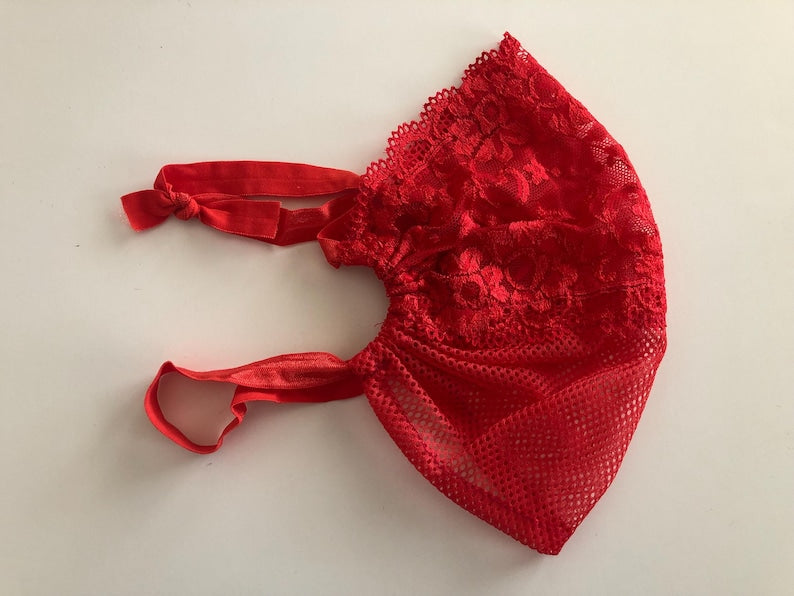 Lace Mesh See Through Face Cover Eye Cover in Multiple colors 61