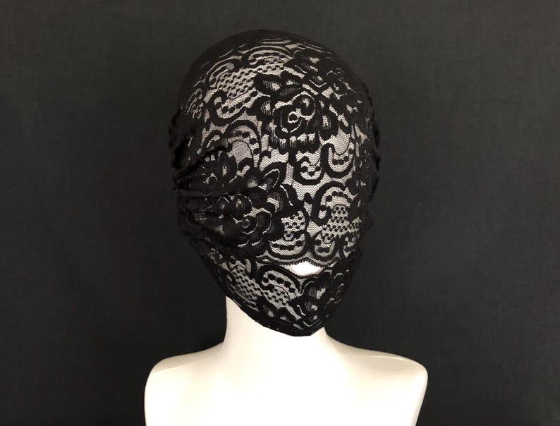 Lace Face Mask with Mouth Opening 51