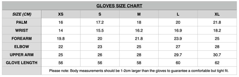 Black Latex Short Gloves