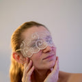 Beige Lace Blindfold, Sexy Eye Mask Lingerie 178